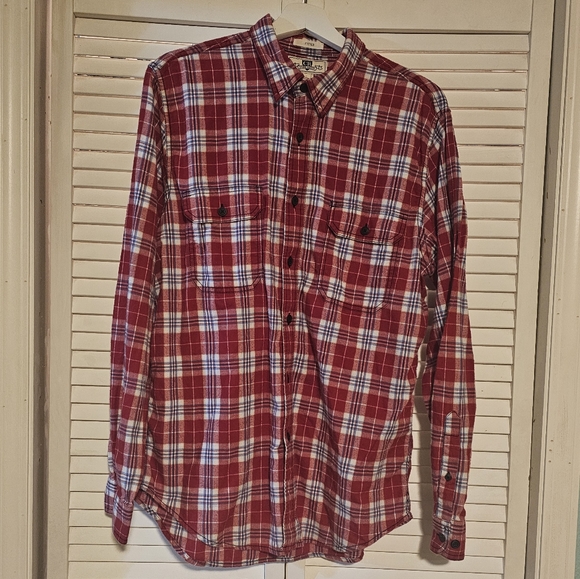 CLUB Room Flannel Long-Sleeve Fitted Button-Down Shirt for Men Size Large - Picture 5 of 5